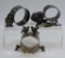 (3) Silver figural napkin rings, Chicks and birds