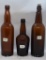(3) beer bottles