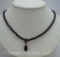 Garnet necklace w/pendant