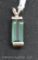 Sterling Silver green Tourmaline pendant