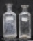 (2) Medicine bottles: J.P. Allen Druggist, Wichita, KS; Dr. Galbert's, Caldwell, KS