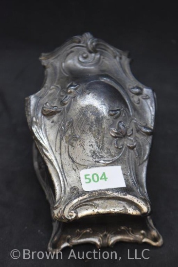 Art Nouveau silver casket-shaped jewelry box