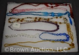 Nice assortment of (8) color beaded necklaces