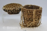 (2) Native American baskets, 1-Apache (as is)