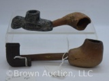 French trade pipes, pottery elbow pipe, etc.