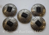 Set of (5) Southwestern concho button covers