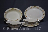 Hall's Jewel Tea Autumn Leaf oval pcs. - platters, vegetable bowls, gravy boats