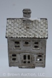 A.C. Williams Cast Iron 2-story house bank, 3