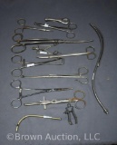 Box lot assortment of medical tools