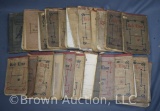 (28) Note Books (Red Line, Webster, Oxford) full of handwritten medical notes by Fred Gasser, mostly