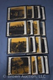 Lot of (16) Keystone View Co. glass slide plates incl. Roumania, Russia, Greece, etc.