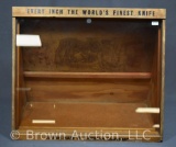 Wooden Camillus Knive store display case, meas.20