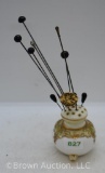 Nippon-style shaker w/9 hat pins