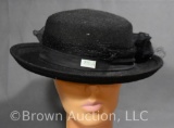 (2) Vintage Black ladies' hats (1 is Paris/NY Alfreda) (hats only)