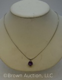 Sterling Silver amethyst necklace