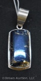 Covellite from Butte, Montana Sterling Silver pendant