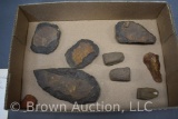 Collection of Flint Tomahawks (Rice Co., KS, Wichita Indians), etc.