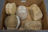 (5) Native American Indian stone tools and/or weapons