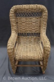 Child's wicker rocker