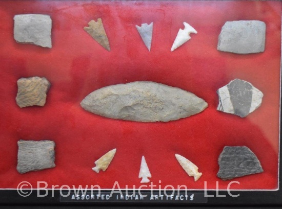 Assortment of Native American Indian artifacts