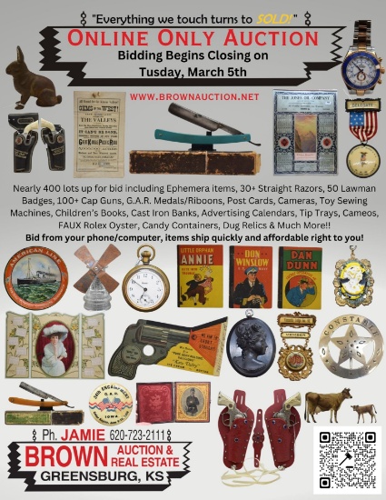 March Online Only Antiques & Collectibles Auction
