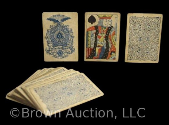 Civil War playing cards, Excelsior, A. Dougherty Mfg., New York (missing ace of spades card)