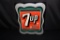 1947 SEVEN 7 UP SOLD HERE SODA POP TIN SIGN