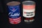 CADILLAC & GENERAL MOTORS QUART OIL CANS