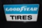 NOS GOOD YEAR TIRES TIN SERVICE STATION SIGN