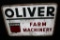 OLIVER FARM MACHINERY TIN EQUIPMENT SIGN