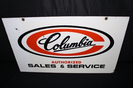 COLUMBIA BICYCLES SALES & SERVICE DELAER SIGN