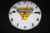 TELECHRON FIRST NATIONAL BANK TIMESALES CLOCK SIGN