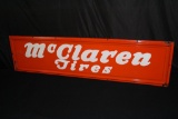 PORCELAIN MCCLAREN TIRES SIGN