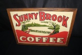 SUNNY BROOK COFFEE TIN COUNTRY STORE SIGN