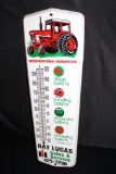 INTERNATIONAL HARVESTER TRACTORS THERMOMETER SIGN