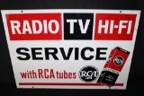 RCA RADIO SERVICE SIGN 2 SIDED 40X28