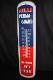 ATLAS PERMAGUARD ANTI FREEZE THERMOMETER SIGN
