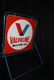 VALVOLINE MOTOR OIL CURB SIGN