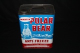 MARTIN OIL SERVICE POLAR BEAR ANTI FREEZE OIL CAN