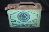 LYTTON IOWA OIL CO DIXOLINE 1/2 GAL OIL CAN