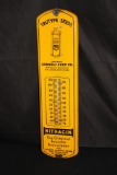 PORCELAIN MFA SEED CORN THERMOMETER SIGN ST LOUIS