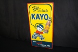 TOPS IN TASTE KAYO CHOCOLATE SODA POP SIGN