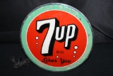 RARE EARLY LIGHTED 7 UP SEVEN UP SODA POP SIGN