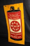 RED SEAL DRY CELL BATTERY TIN SIGN