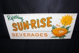 NOS COCA COLA SUNRISE BEVERAGES ORANGE SODA SIGN