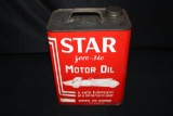 WHITING OIL CO STAR ZERO FLO 2 GAL OIL CAN