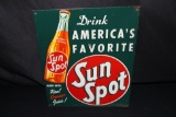 SUNSPOT ORANGE SODA POP TIN SIGN