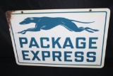 GREYHOUND BUS LINES CO PACKAGE EXPRESS SIGN