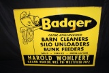 BADGER FARM EQUIPMENT SIGN WESTFIELD WISCONSIN