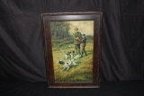 DUPONT GUN POWDER TIN LITHO HUNTING SIGN